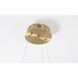 Canada LED 16 inch Gold LED Chandelier Ceiling Light